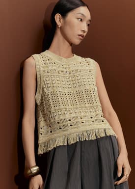 Openwork Knit Top