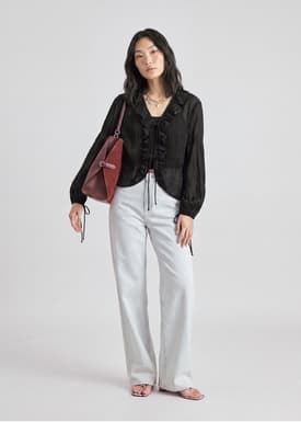 Ruffle Poet Blouse