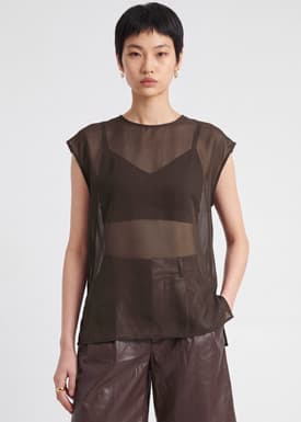 Sheer Top With Bralette