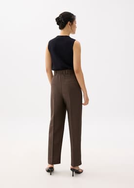 Leggy™ Elastic Pleated Straight Leg Pants