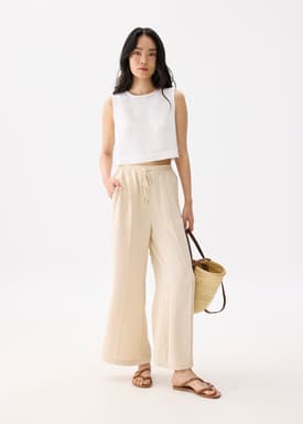 Leggy™ Elastic High Waist Straight Leg Pants
