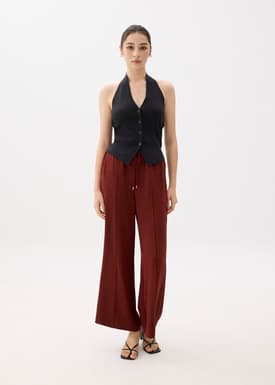 Leggy™ Elastic High Waist Straight Leg Pants