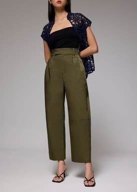 High Waist Barrel Pants