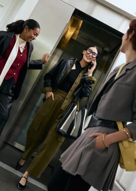 Cotton Twill High Waist Barrel Utility Pants