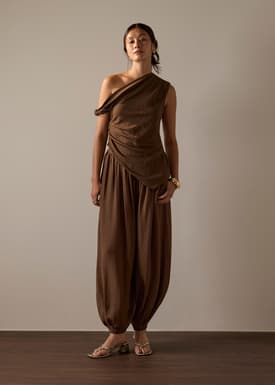 Cuffed Hem Cocoon Pants