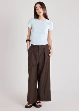 Leggy™ Twill Wide Leg Pants
