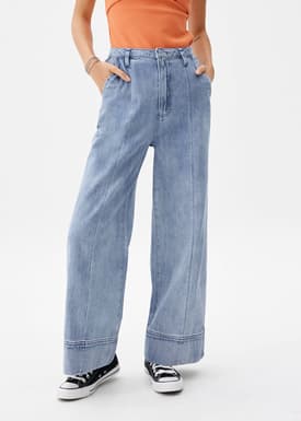 Denim Wide Leg Jeans