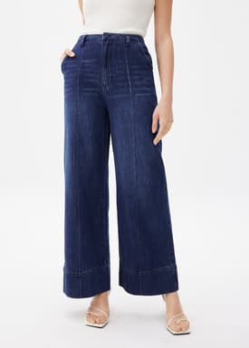 Denim Wide Leg Jeans
