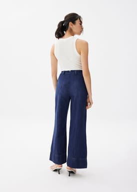 Denim Wide Leg Jeans