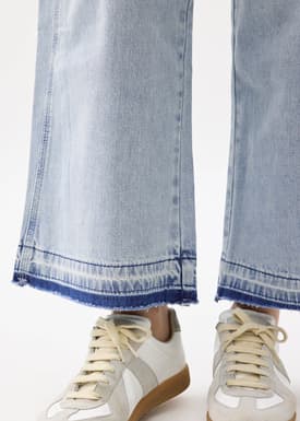 Relaxed Denim Wide Leg Jeans