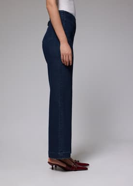 Leggy™ Denim High Waist Wide Leg Jeans