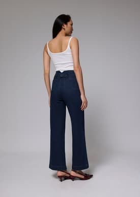Leggy™ Denim High Waist Wide Leg Jeans