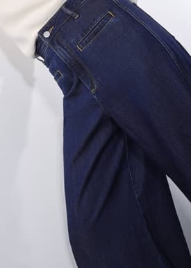 Leggy™ Denim High Waist Wide Leg Jeans
