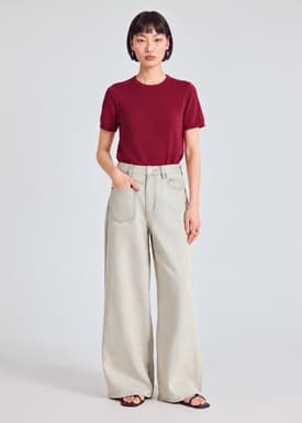 Asymmetric Pocket Jeans