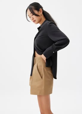 Cotton A-line Shorts