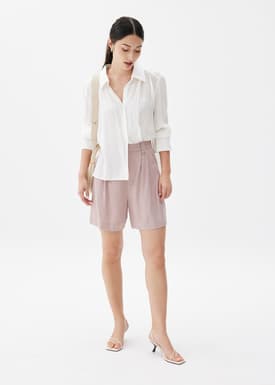 Linen A-line Shorts