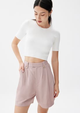 Linen A-line Shorts