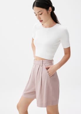 Linen A-line Shorts