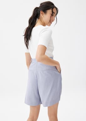 Linen A-line Shorts
