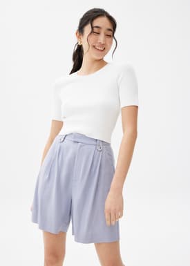 Linen A-line Shorts