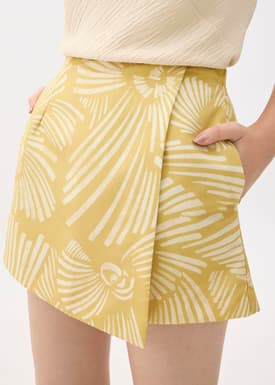 High Waist A-line Skorts in Kekana