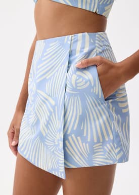 High Waist A-line Skorts in Kekana