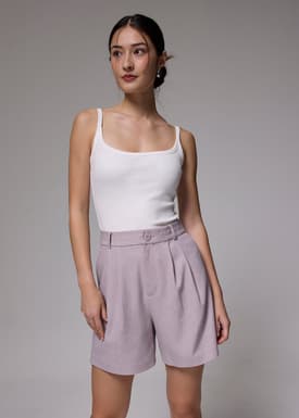 High Waist A-line Shorts