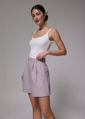 High Waist A-line Shorts