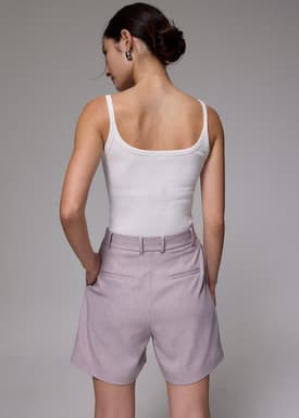 High Waist A-line Shorts