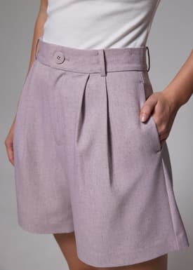 High Waist A-line Shorts