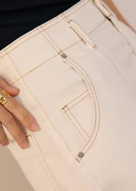 Denim Medium Rise Shorts