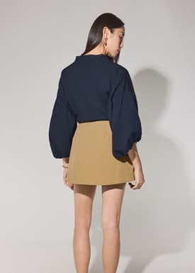 Lyocell Cargo A-line Mini Skort