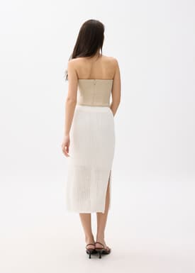 Knit Column Midi Skirt