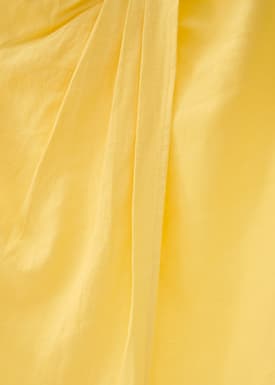 Upcycled High Waist Pencil Midi Skirt