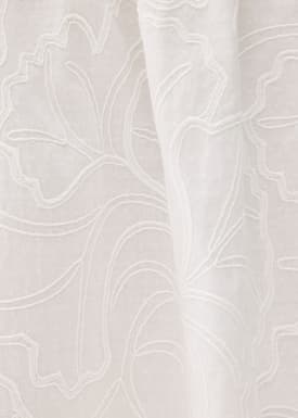 Broderie High Waist A-line Midi Skirt