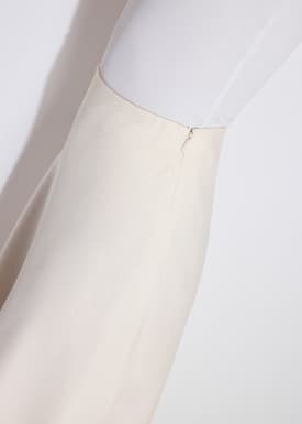 High Waist Bias Cut Midaxi Skirt