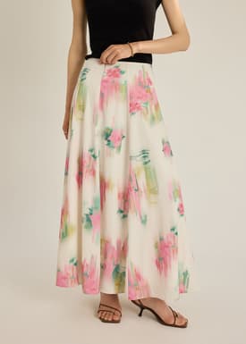 Flare Skirt in Summer Haze