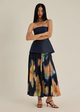 Flare Skirt in Summer Haze