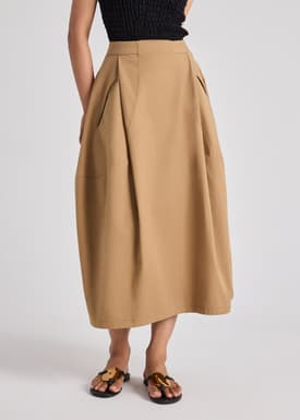 Twill Cocoon Skirt