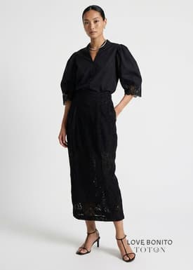 Love, Bonito x TOTON Lace Cocoon Skirt