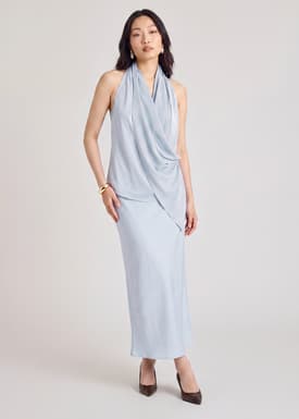 Satin Bias Cut Skirt