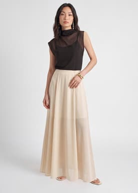 Flare Maxi Skirt