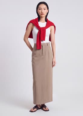 Tailored Column Skirt