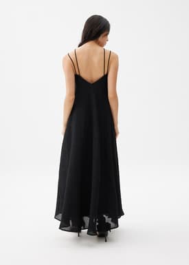 Halter Trapeze Maxi Dress