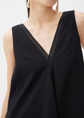 Satin Trapeze Midaxi Dress