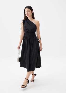 Cotton Toga Fit & Flare Midaxi Dress