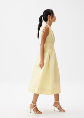 Cotton Toga Fit & Flare Midaxi Dress
