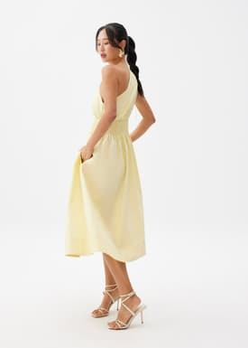 Cotton Toga Fit & Flare Midaxi Dress