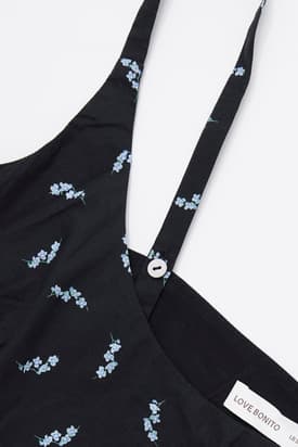 Floral Cotton Fit & Flare Midaxi Dress