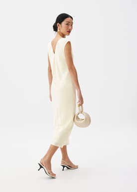 Reversible Satin Shift Midaxi Dress